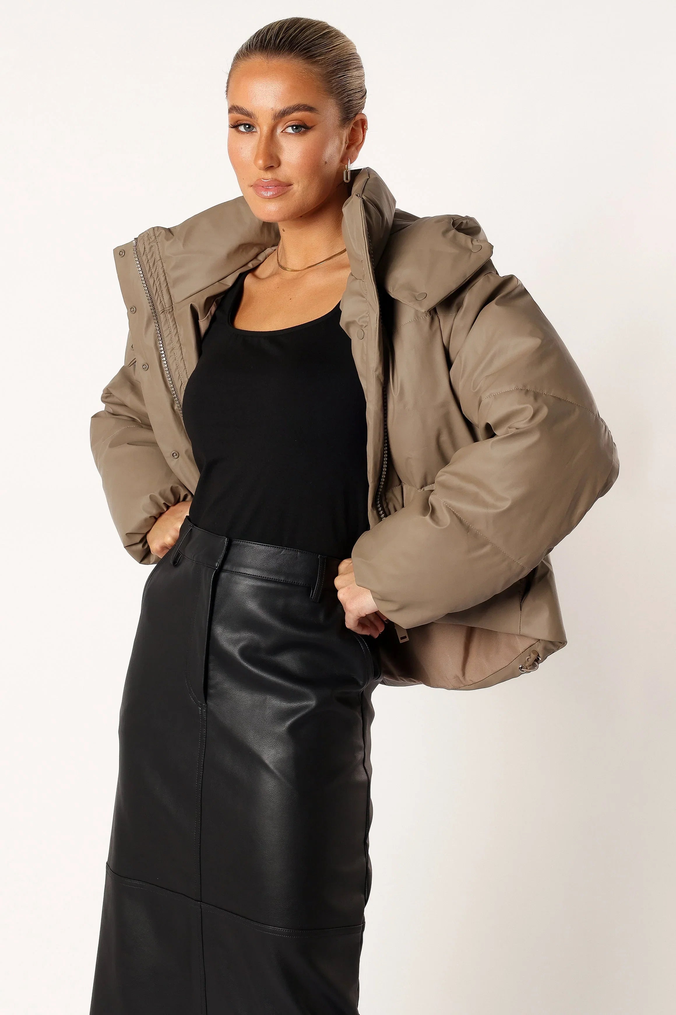 Tania Puffer Jacket Mocha