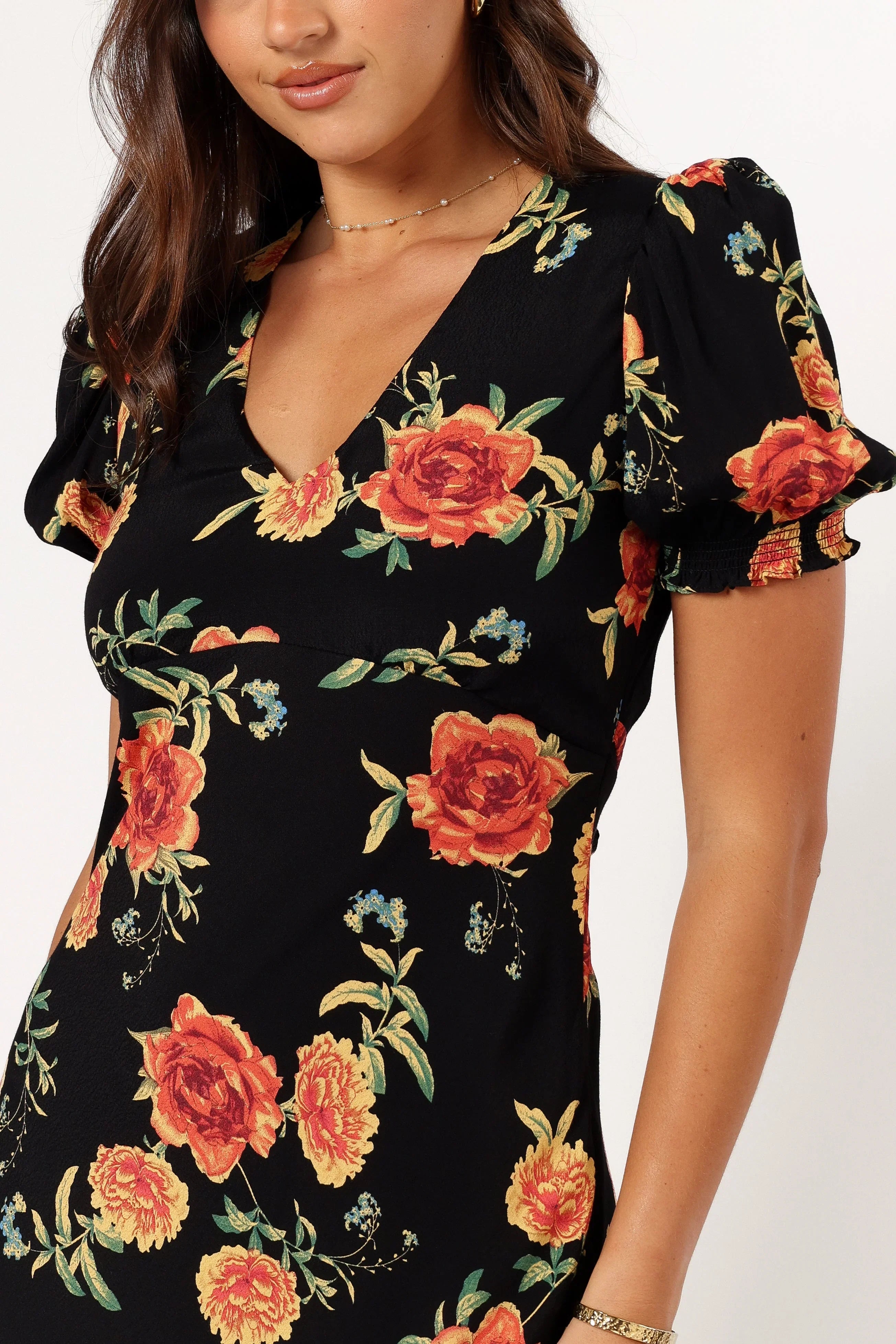 Christine Midi Dress Sunset Floral