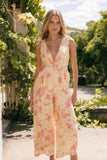 Halle Jumpsuit Yellow Pink