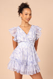 Rosalita Frill Sleeve Romper Lilac