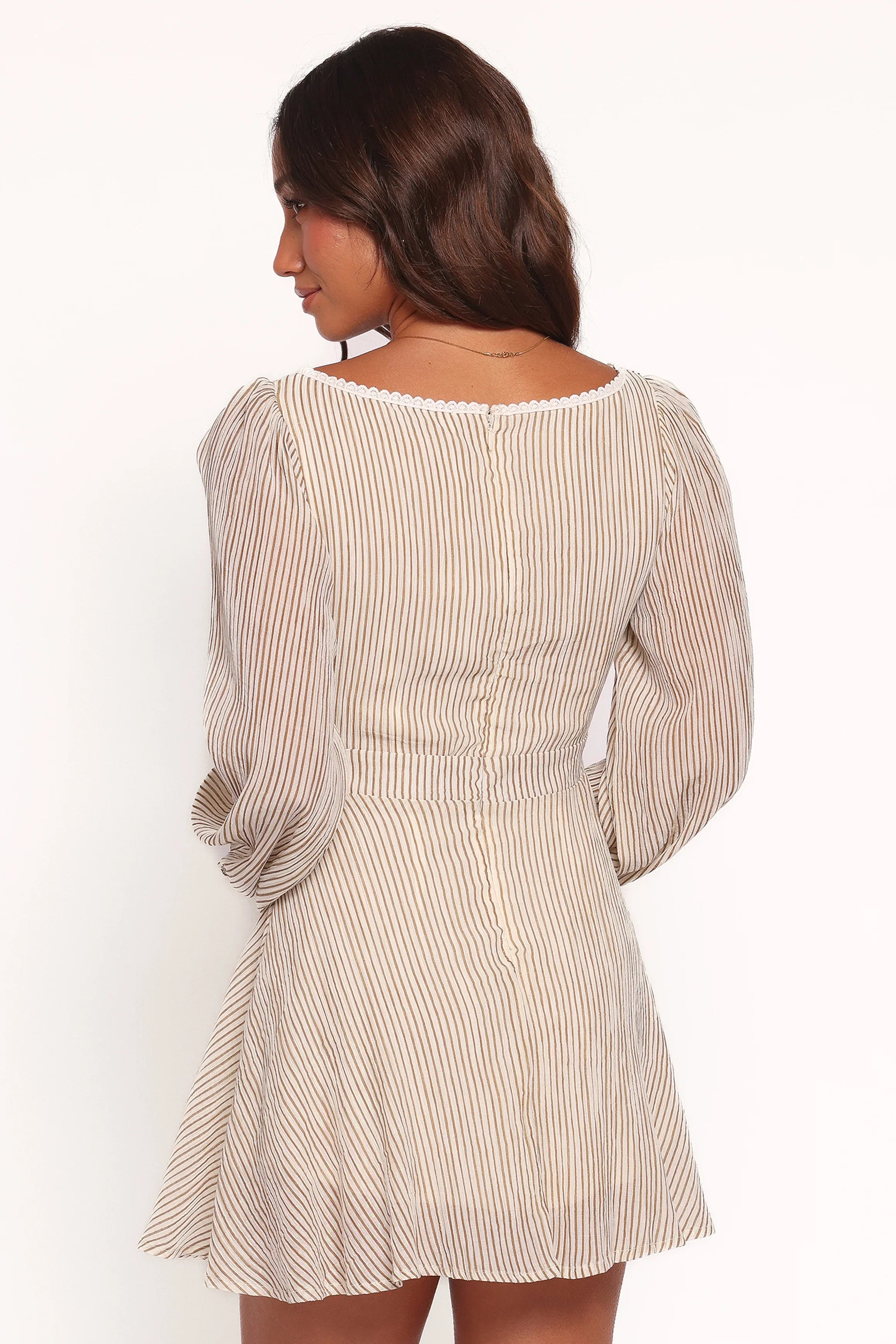Kyra Long Sleeve Mini Dress Stripe