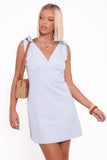 Giada Mini Dress Pale Blue