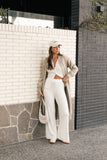 Nicolette Open Front Long Cardigan Latte
