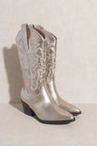 Amaya Cowboy Boot Champagne