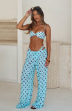 Croatian Coast Pants Blue Choc Polka Dot