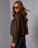 Reigna Leather Moto Jacket