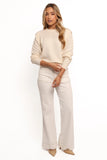 Roseanne Knit Sweater Cream