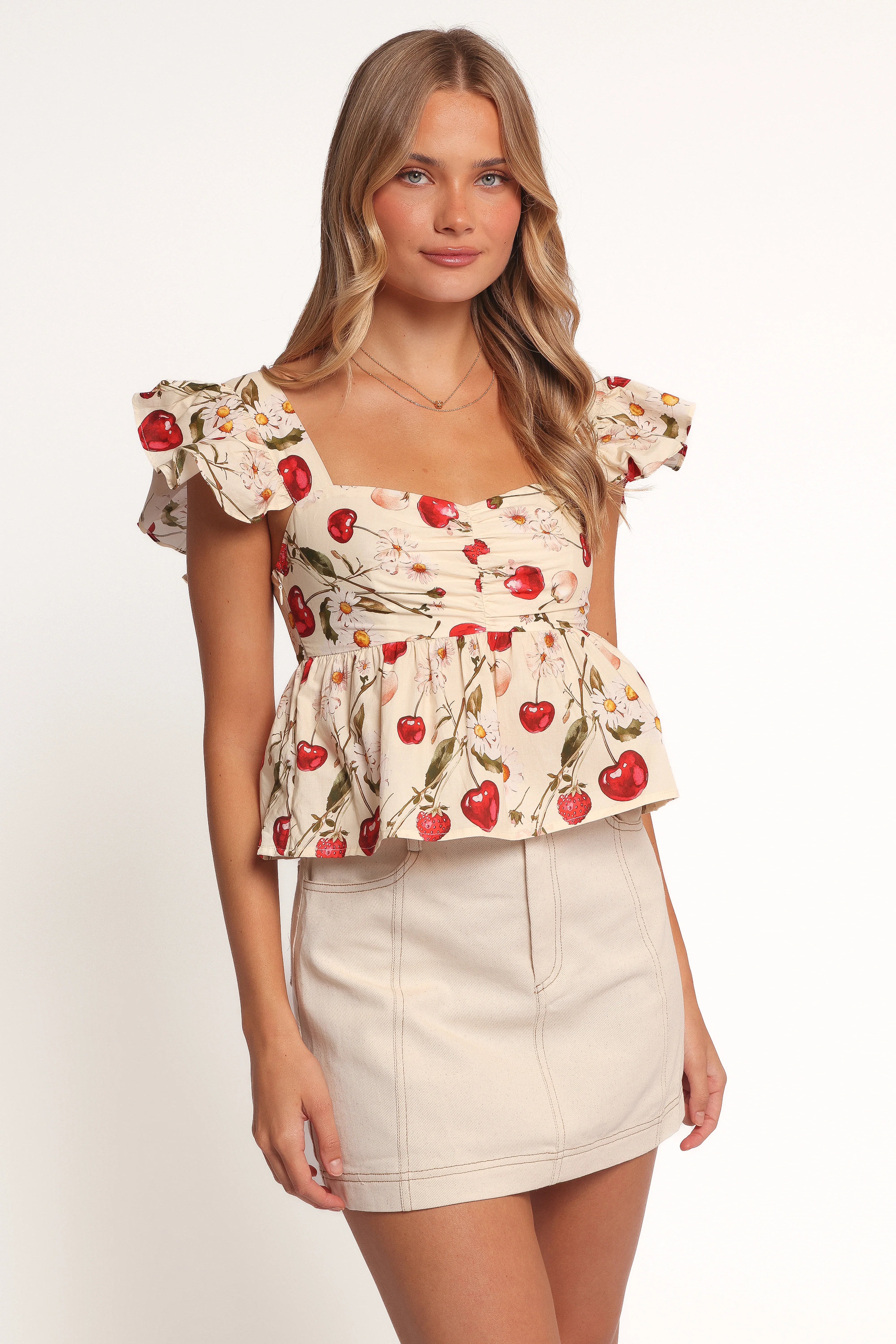 Lyric Ruffle Top Mon Cheri