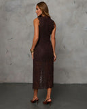 Softly Falling Floral Lace Maxi Dress