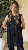 Makaylie Top Black Flower