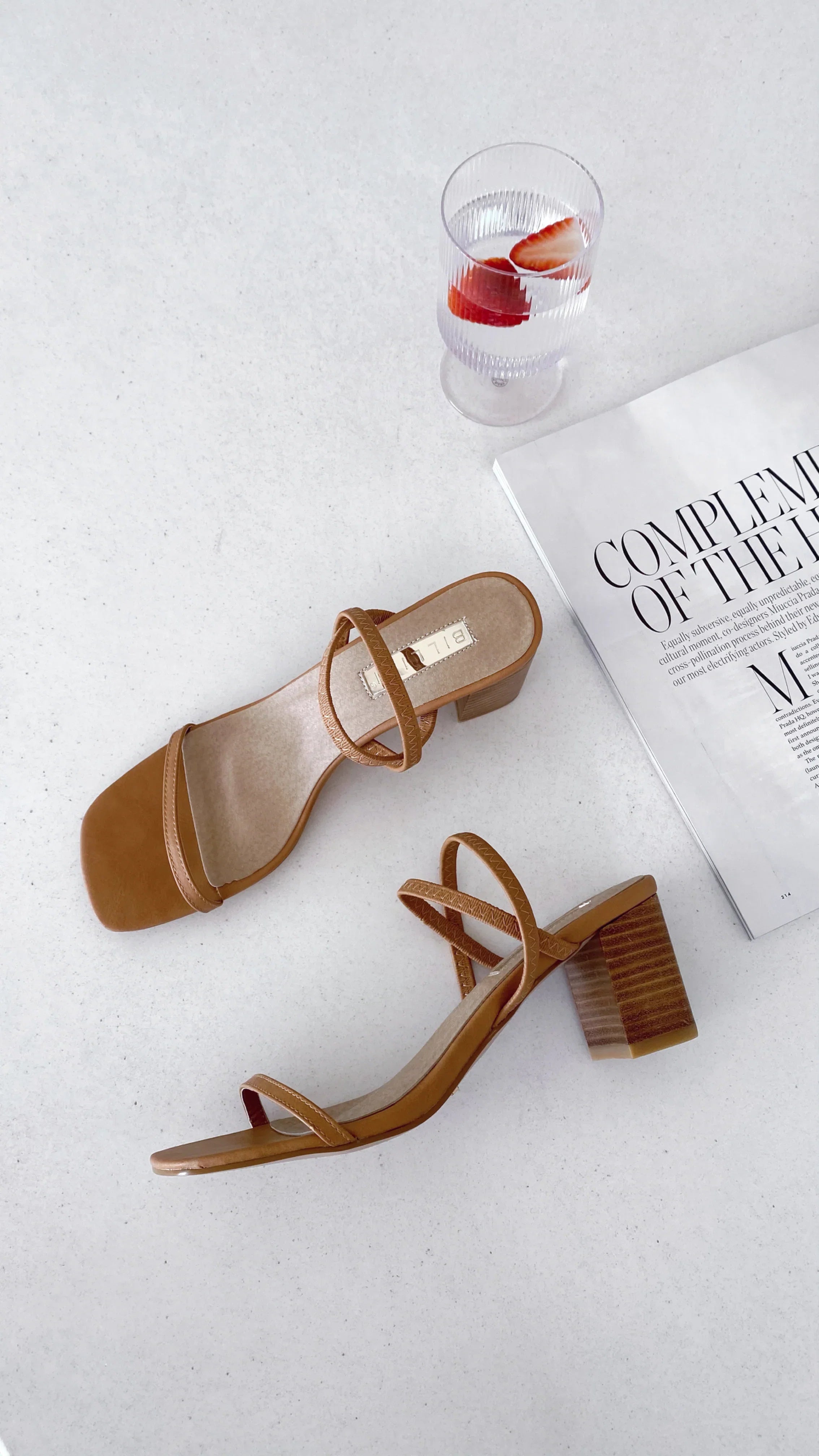 Balton Mule Heel Sugar Brown Natural