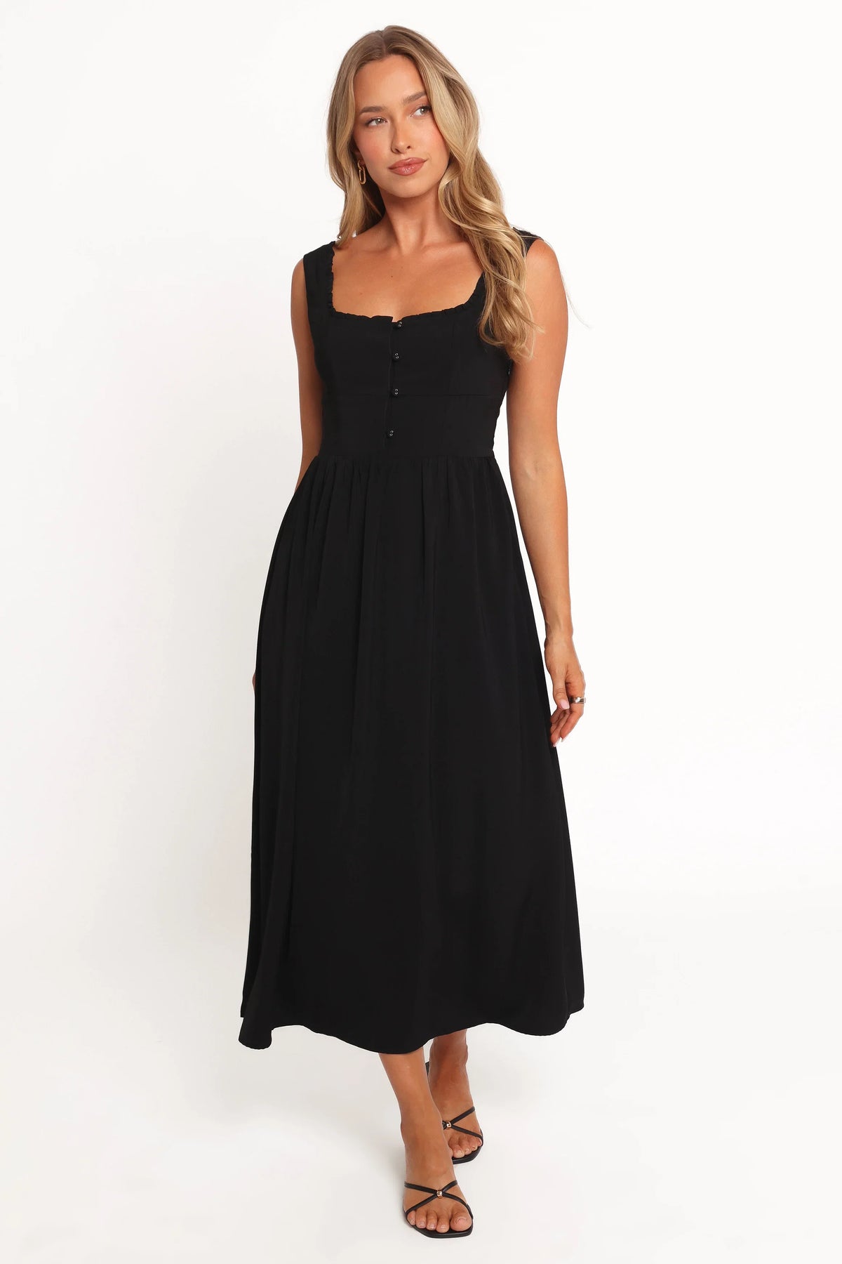 Melrose Midi Dress Black