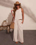 Lainee Striped Linen Blend Tank Top