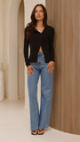 Malie Long Sleeve Top Black