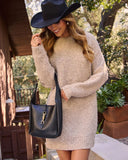 Soft Flurry Knit Mini Sweater Dress