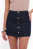 Narla Mini Skirt Dark Denim