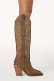 Sally Cowboy Boot Taupe