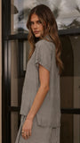 Zoelle Button Up Shirt Black Gingham