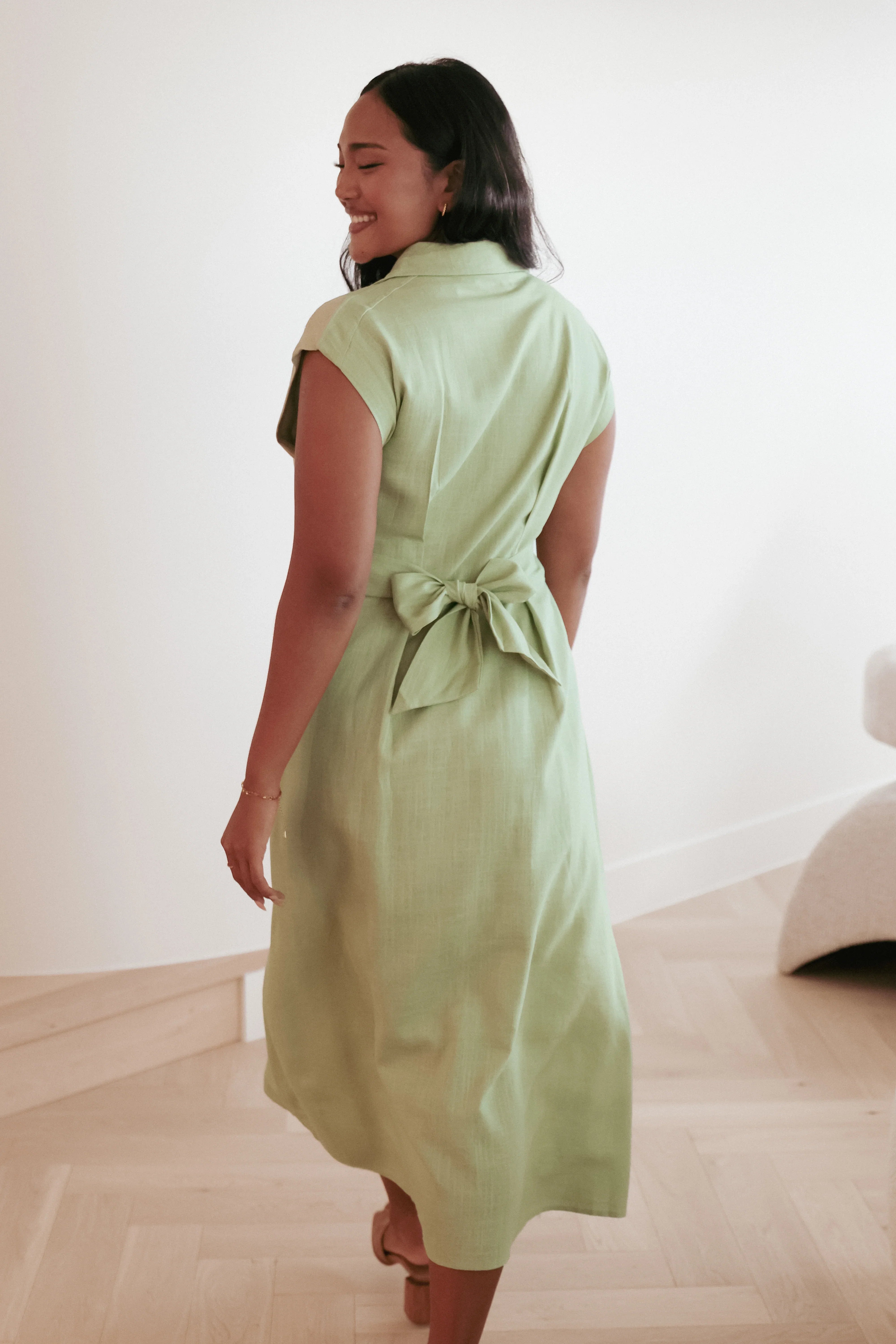 Cami Midi Dress Green