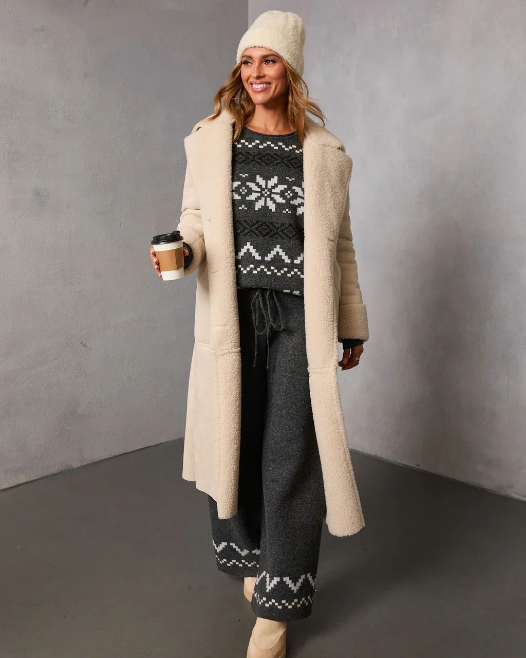 Sleighbell Snow Fair Isle Snowflake Sweater