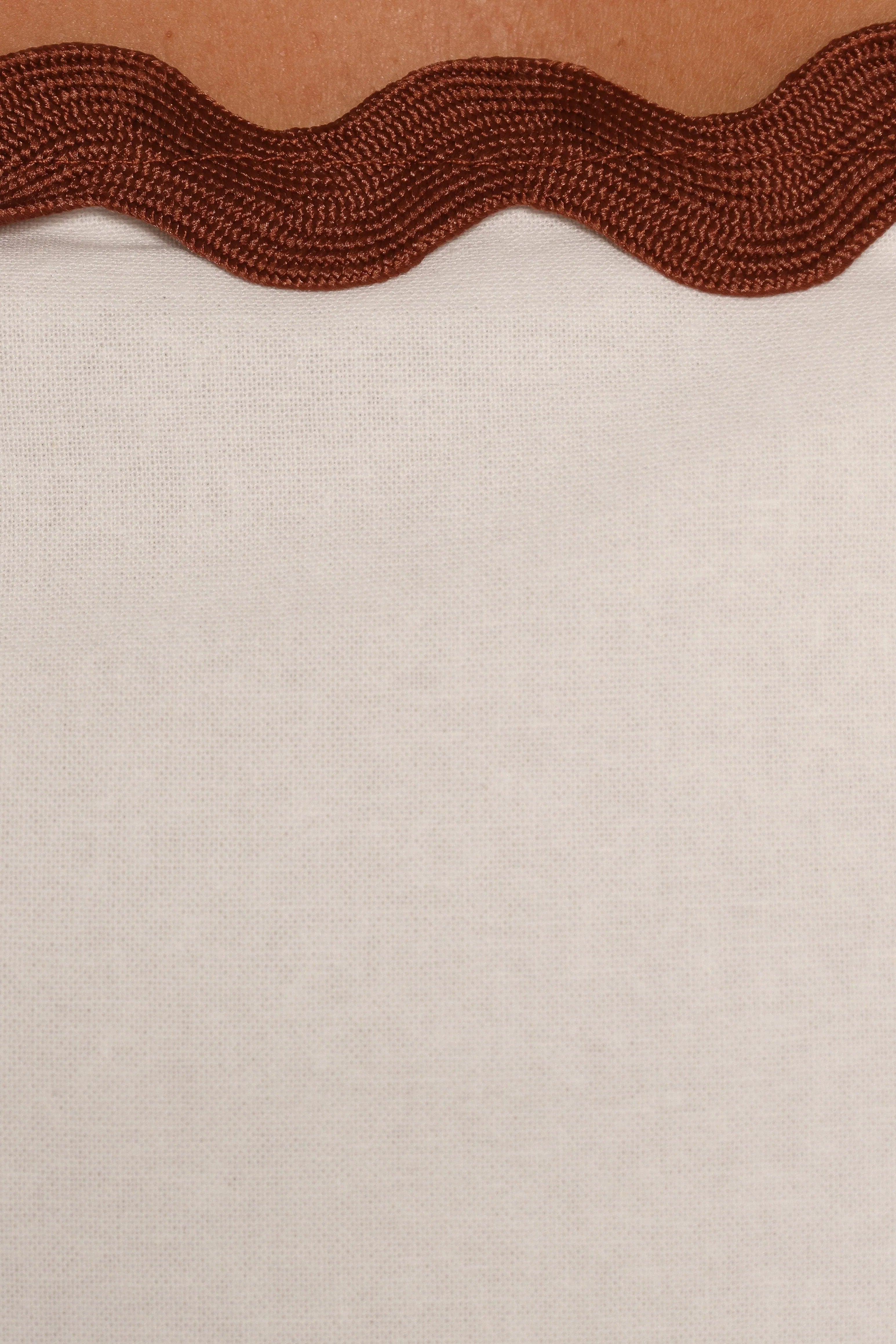Mollymook Top White Tan
