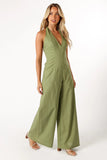 Kourtney Halterneck Jumpsuit Olive
