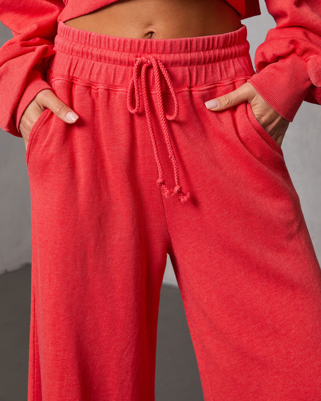 Off Hours Fleece Wide Leg Sweatpants