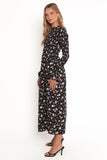 Mairead Maxi Dress Black Floral