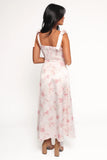 Zane Midi Dress Pink Floral