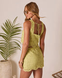 Sirinda Crochet Scallop Hem Top