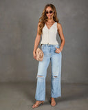 Delicate Sunbeam Floral Vest Top