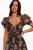 Farryn Maxi Dress Brown Grey