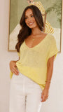 Stelaria Knit Top Yellow