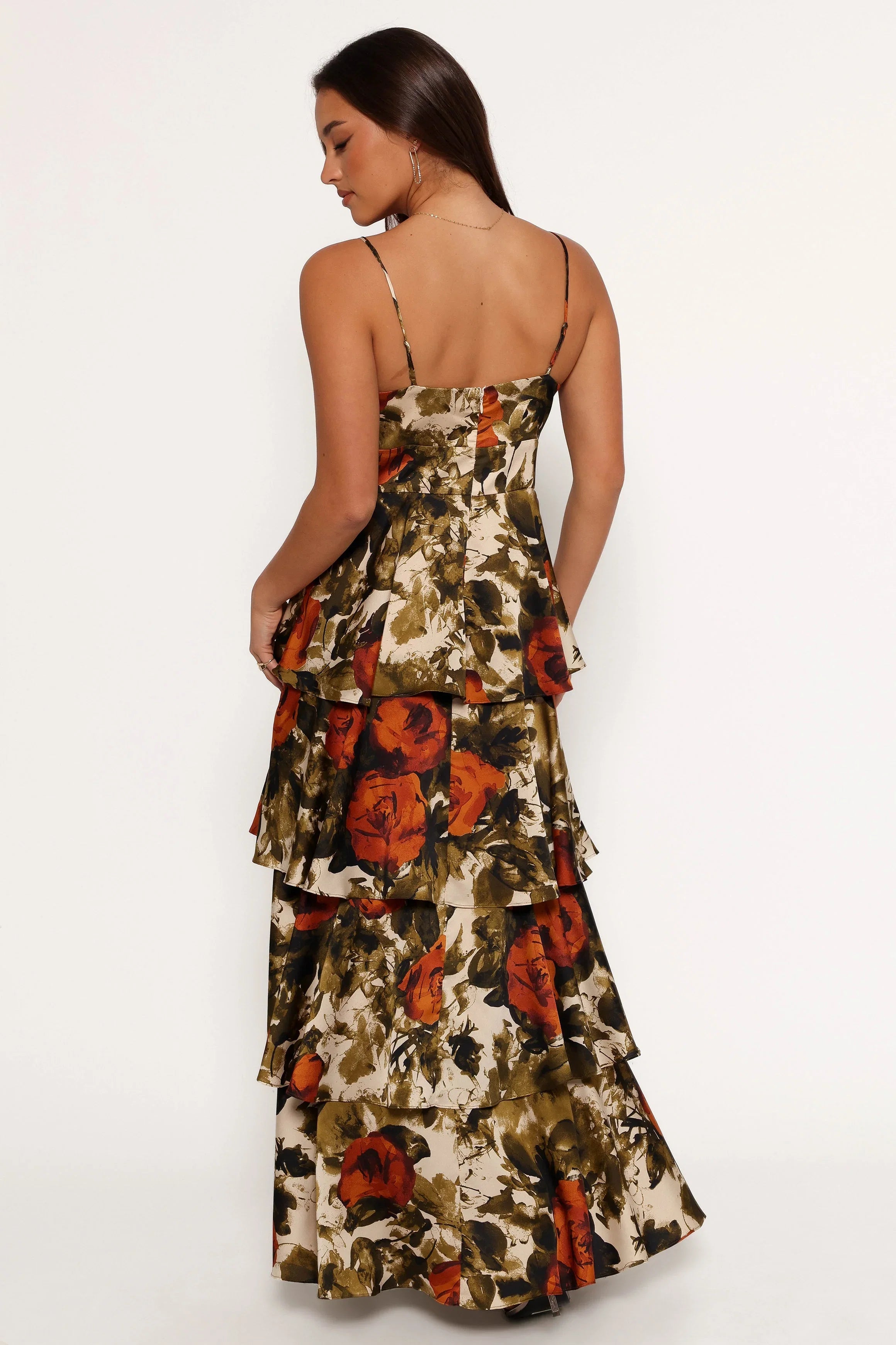 Benny Maxi Dress Rust Olive