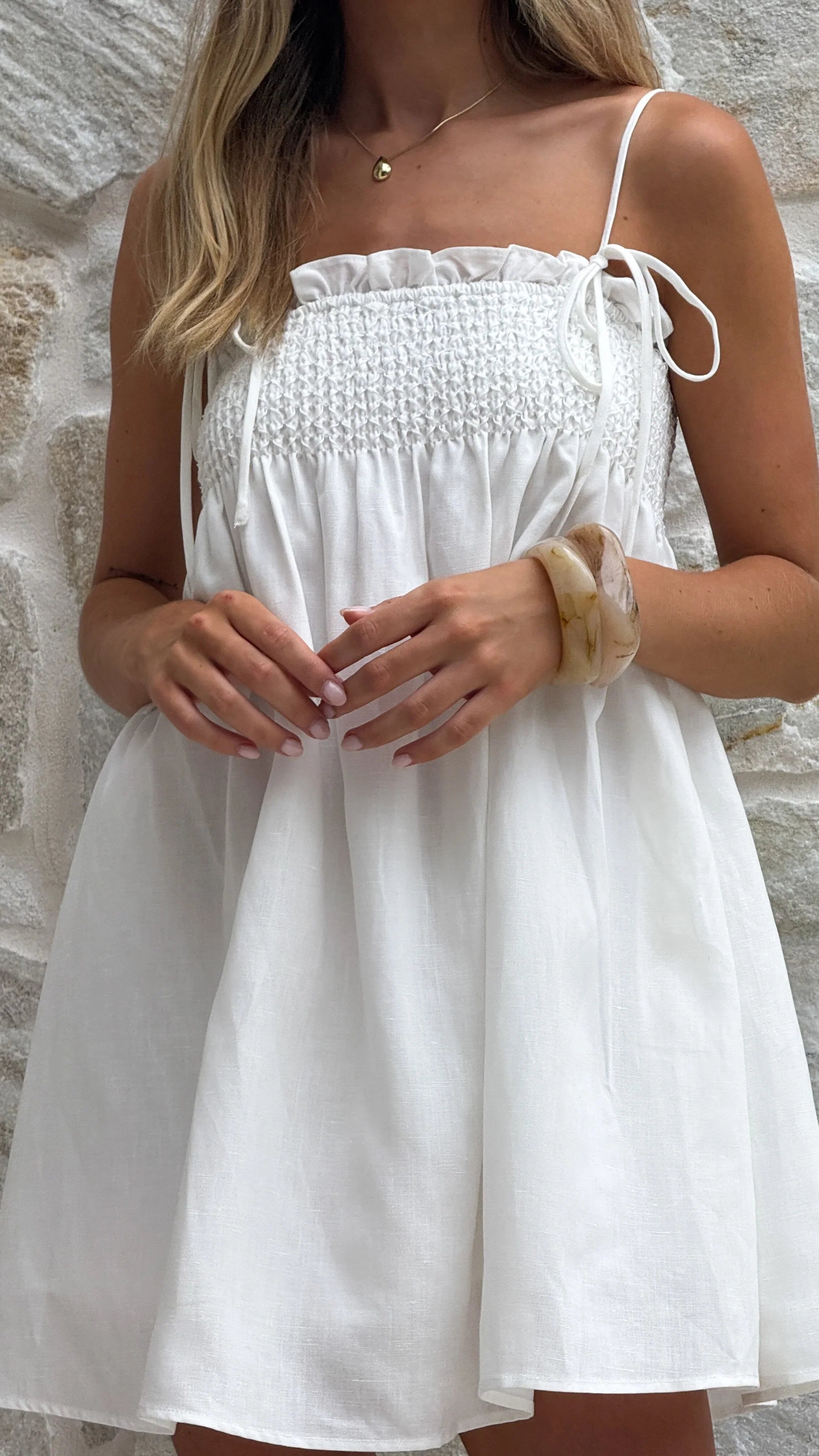 Wyomie Mini Dress White