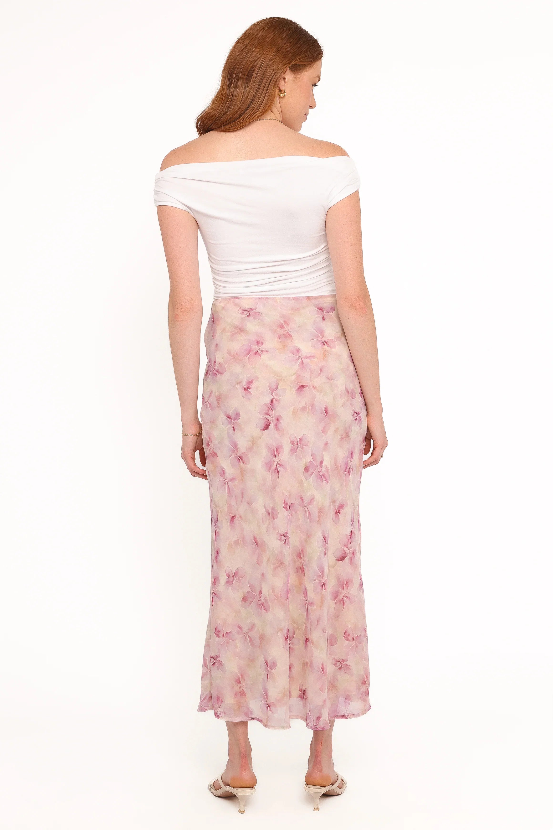 Giarda Maxi Skirt Pink Floral