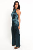 Shellbie High Neck Jumpsuit Teal