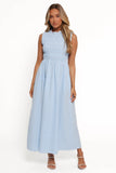 Lanna Maxi Dress Blue Gingham