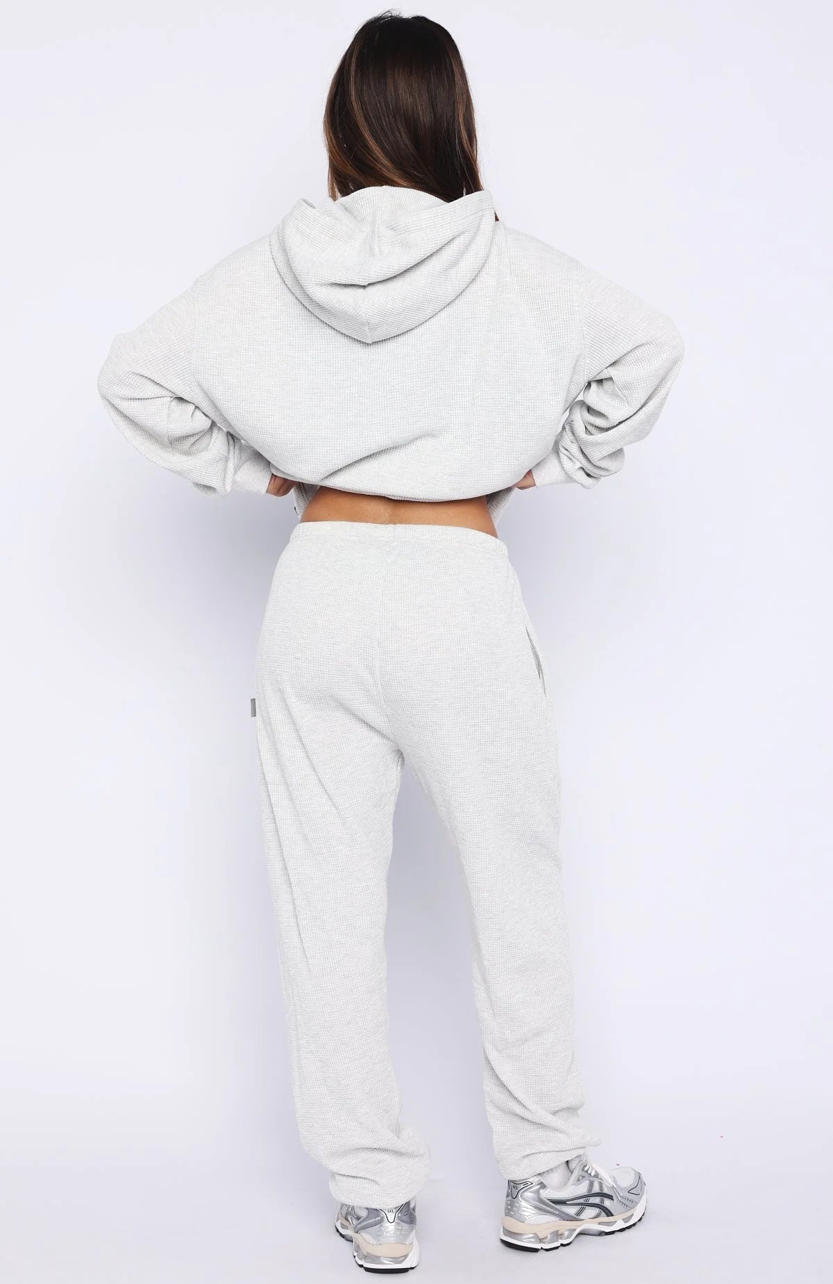 Moving Out Waffle Sweatpants Light Grey Marle