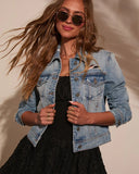 Blue Jean Baby Distressed Denim Jacket