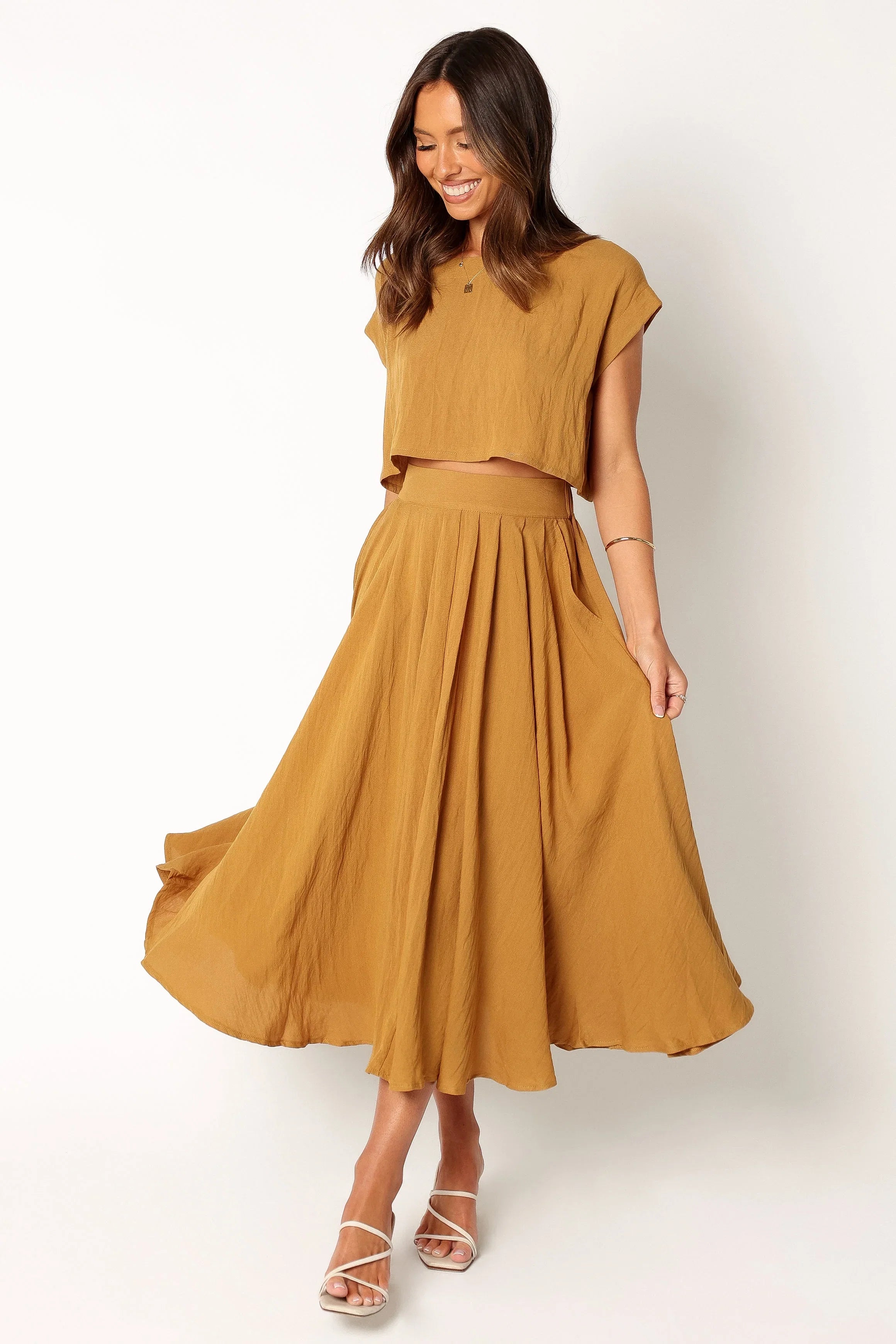 Bessie Two Piece Set Mustard
