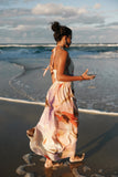Marie Halterneck Maxi Dress Multi
