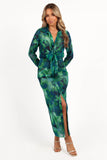 Calista Shirt Dress Green Floral