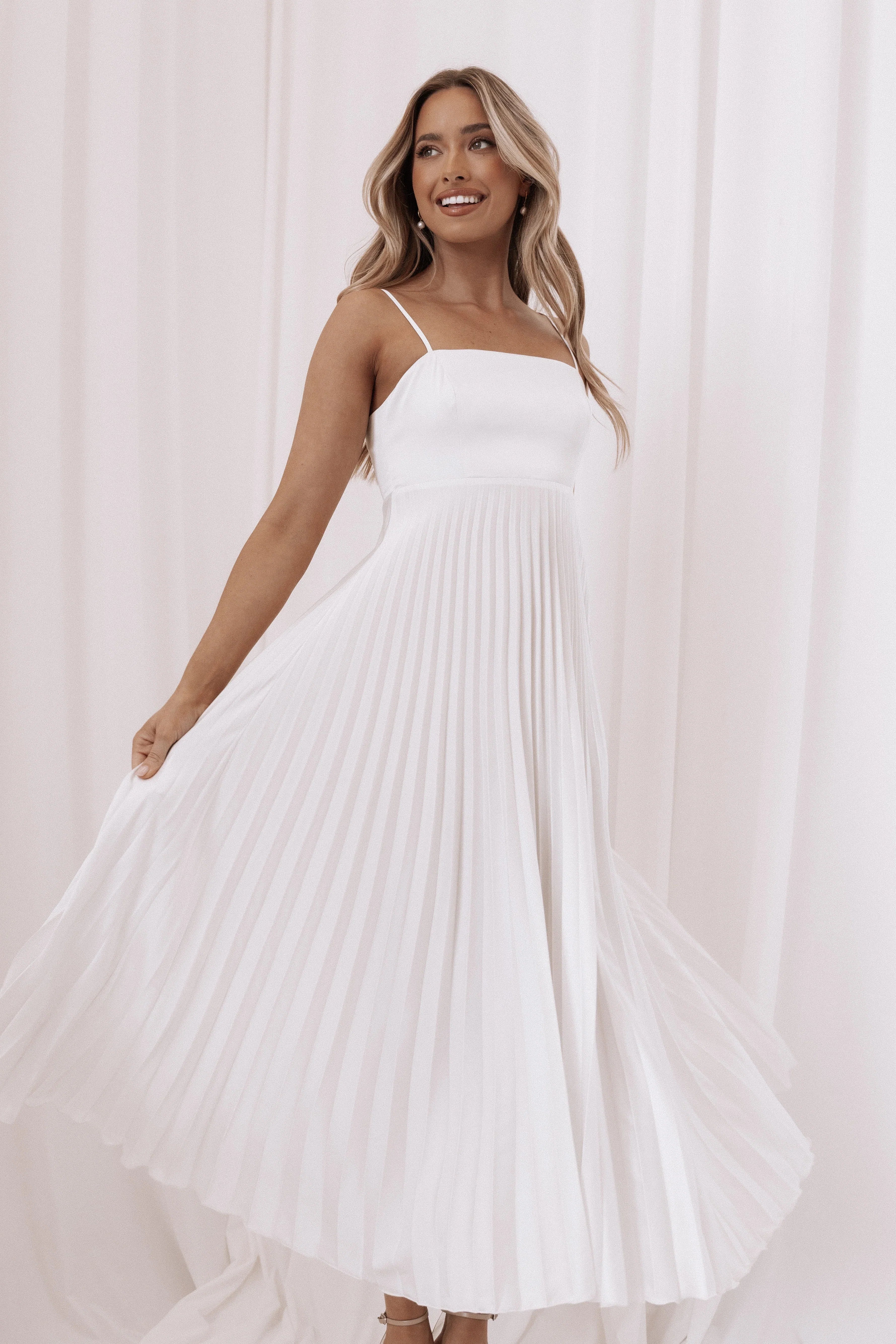 Keegan Maxi Dress White