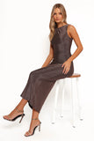 Priya Maxi Dress Brown Shimmer