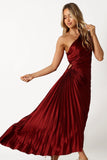 Kleo One Shoulder Maxi Dress Merlot