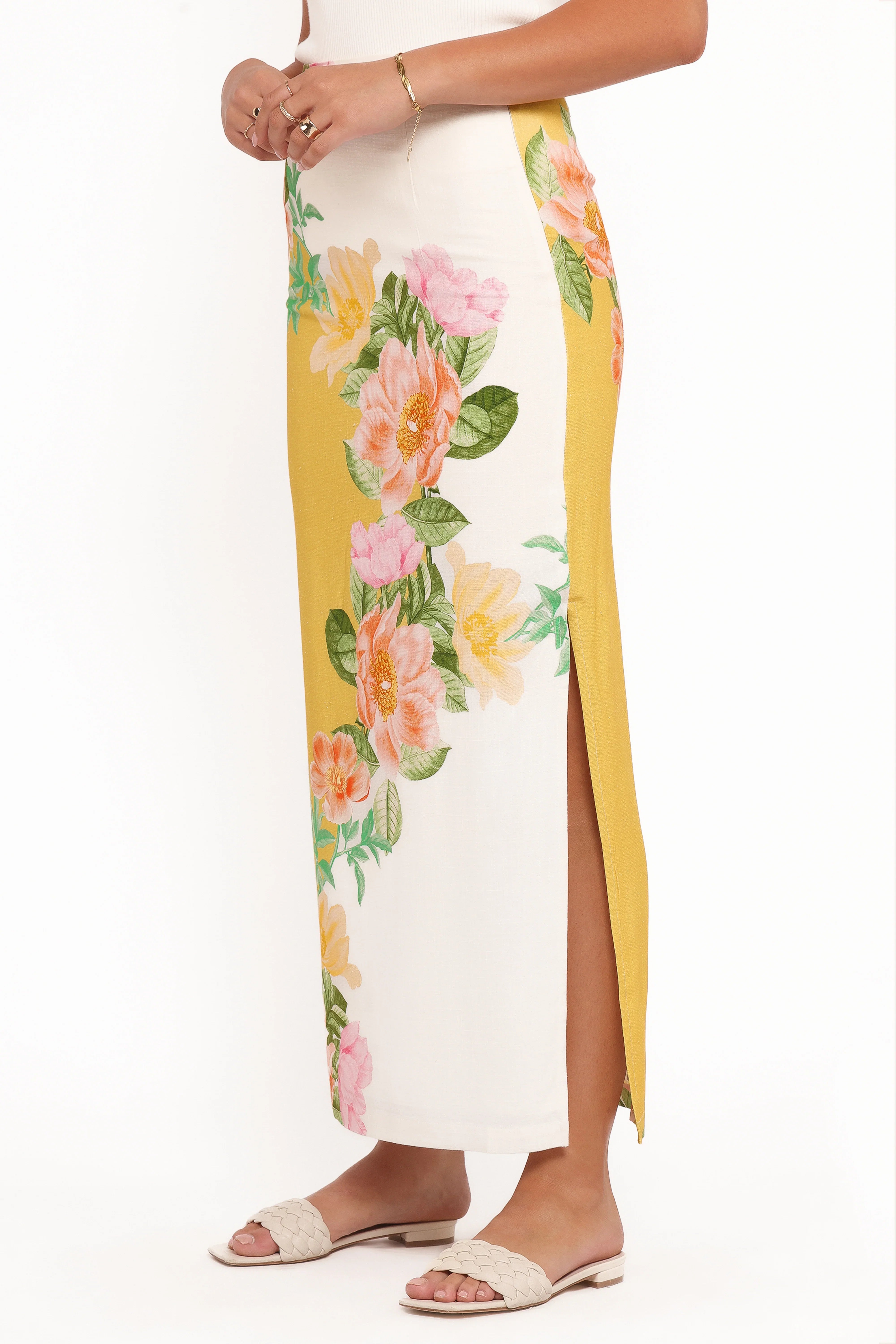 Peta Maxi Skirt Yellow Poppy