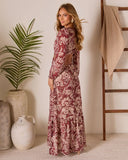 Riviera Chic Abstract Cut Out Maxi Dress