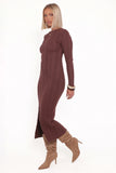 Valia Midi Dress Espresso