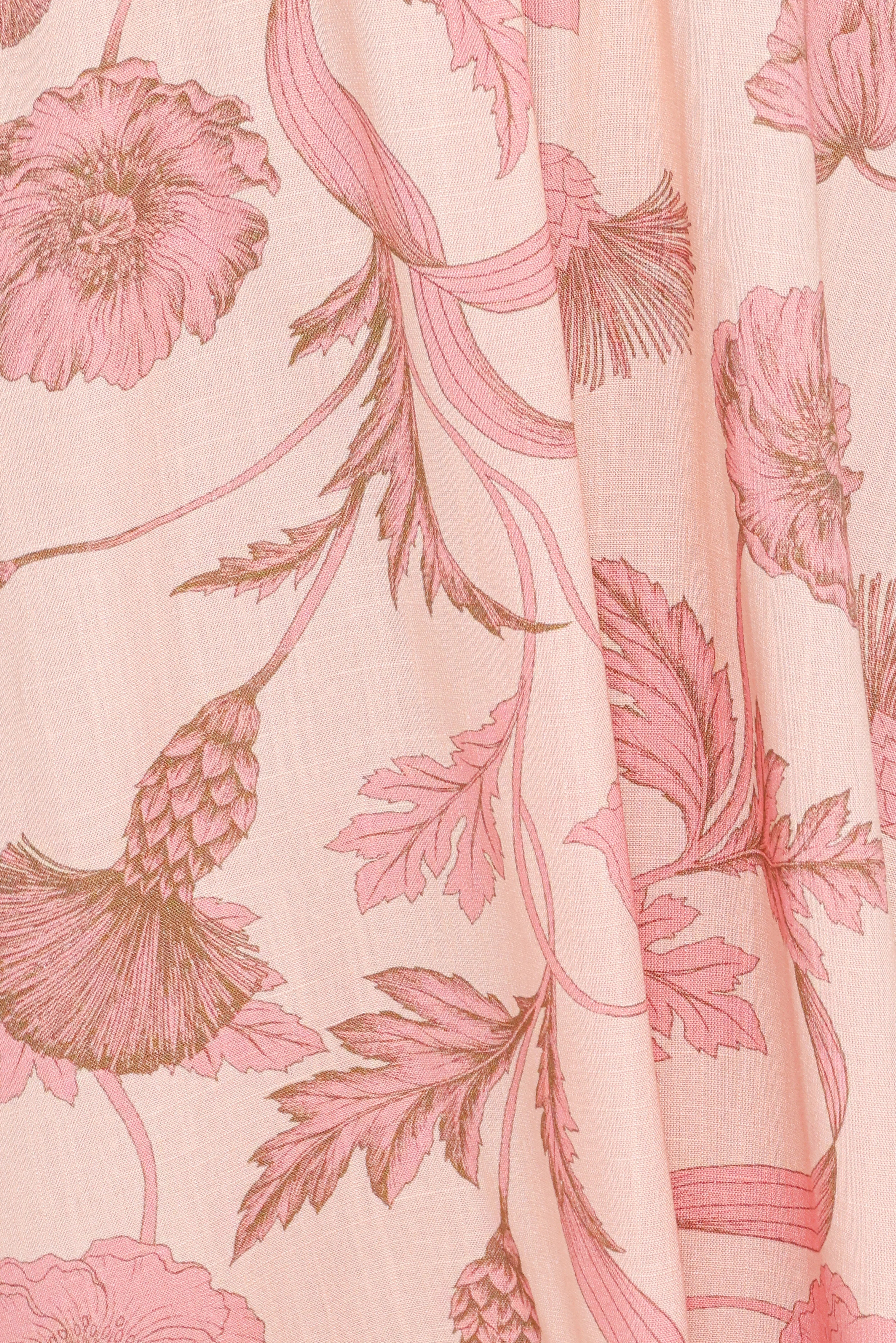 Bowman Maxi Dress Pink Floral
